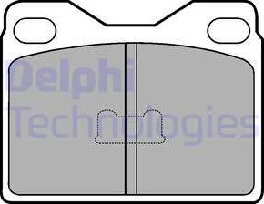 Delphi LP89 - Brake Pad Set, disc brake autospares.lv