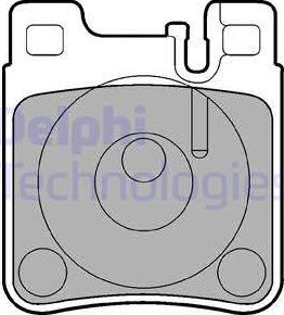 Delphi LP841 - Brake Pad Set, disc brake autospares.lv