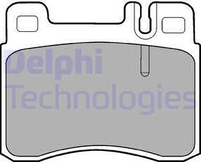 Delphi LP843 - Brake Pad Set, disc brake autospares.lv