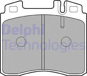 Delphi LP842 - Brake Pad Set, disc brake autospares.lv