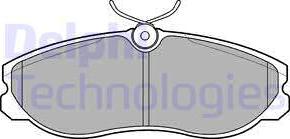 Delphi LP847 - Brake Pad Set, disc brake autospares.lv