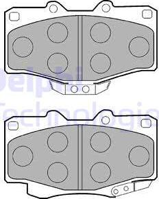 Delphi LP854 - Brake Pad Set, disc brake autospares.lv