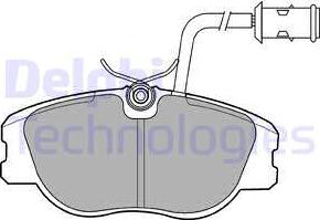 Delphi LP856 - Brake Pad Set, disc brake autospares.lv