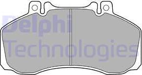 Delphi LP858 - Brake Pad Set, disc brake autospares.lv