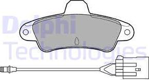 Delphi LP853 - Brake Pad Set, disc brake autospares.lv