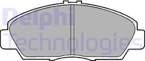 Delphi LP869 - Brake Pad Set, disc brake autospares.lv