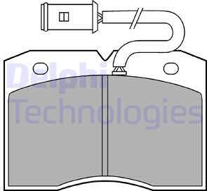 Delphi LP863 - Brake Pad Set, disc brake autospares.lv