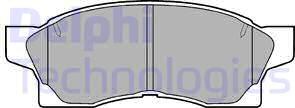 Delphi LP867 - Brake Pad Set, disc brake autospares.lv