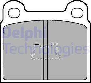 Delphi LP86 - Brake Pad Set, disc brake autospares.lv