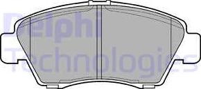 Delphi LP809 - Brake Pad Set, disc brake autospares.lv