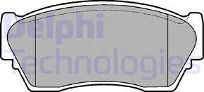 Delphi LP804 - Brake Pad Set, disc brake autospares.lv