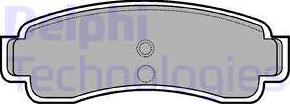 Delphi LP806 - Brake Pad Set, disc brake autospares.lv