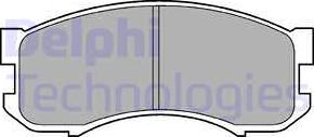 Delphi LP800 - Brake Pad Set, disc brake autospares.lv