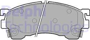 Delphi LP801 - Brake Pad Set, disc brake autospares.lv