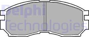 Delphi LP803 - Brake Pad Set, disc brake autospares.lv