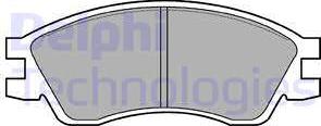 Delphi LP819 - Brake Pad Set, disc brake autospares.lv