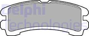 Delphi LP816 - Brake Pad Set, disc brake autospares.lv