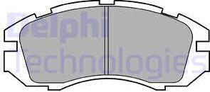 Delphi LP813 - Brake Pad Set, disc brake autospares.lv