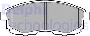 Delphi LP812 - Brake Pad Set, disc brake autospares.lv