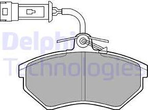 Delphi LP884 - Brake Pad Set, disc brake autospares.lv