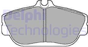 Delphi LP887 - Brake Pad Set, disc brake autospares.lv