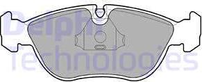Delphi LP839 - Brake Pad Set, disc brake autospares.lv