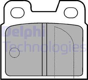 Delphi LP83 - Brake Pad Set, disc brake autospares.lv