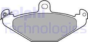 Delphi LP821 - Brake Pad Set, disc brake autospares.lv