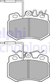 Delphi LP823 - Brake Pad Set, disc brake autospares.lv