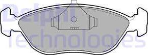 Delphi LP876 - Brake Pad Set, disc brake autospares.lv