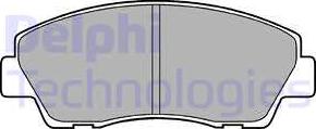 Delphi LP870 - Brake Pad Set, disc brake autospares.lv