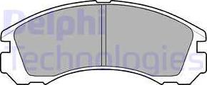Delphi LP871 - Brake Pad Set, disc brake autospares.lv