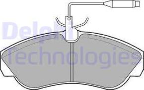 Delphi LP878 - Brake Pad Set, disc brake autospares.lv