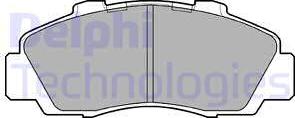 Delphi LP872 - Brake Pad Set, disc brake autospares.lv