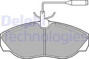 Delphi LP877 - Brake Pad Set, disc brake autospares.lv