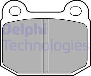 Delphi LP87 - Brake Pad Set, disc brake autospares.lv