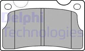 Delphi LP39 - Brake Pad Set, disc brake autospares.lv