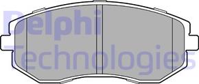 Delphi LP3459 - Brake Pad Set, disc brake autospares.lv