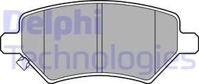 Delphi LP3452 - Brake Pad Set, disc brake autospares.lv