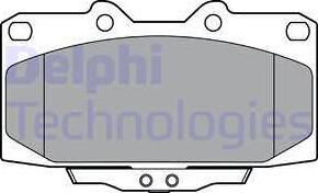 Delphi LP3409 - Brake Pad Set, disc brake autospares.lv