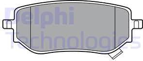 Delphi LP3402 - Brake Pad Set, disc brake autospares.lv