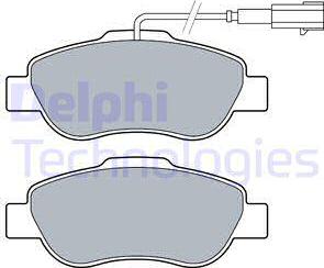 Delphi LP3412 - Brake Pad Set, disc brake autospares.lv