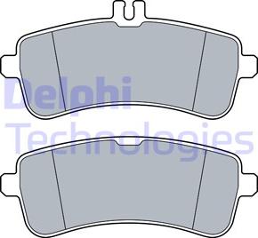 Delphi LP3542 - Brake Pad Set, disc brake autospares.lv