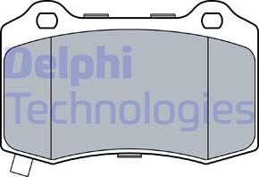 Delphi LP3547 - Brake Pad Set, disc brake autospares.lv