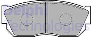 Delphi LP355 - Brake Pad Set, disc brake autospares.lv