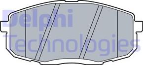 Delphi LP3513 - Brake Pad Set, disc brake autospares.lv