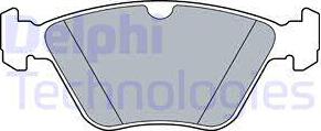 Delphi LP3517 - Brake Pad Set, disc brake autospares.lv