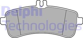 Delphi LP3583 - Brake Pad Set, disc brake autospares.lv