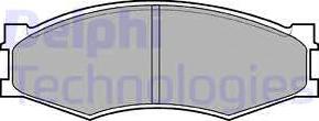 Delphi LP358 - Brake Pad Set, disc brake autospares.lv