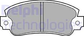 Delphi LP353 - Brake Pad Set, disc brake autospares.lv